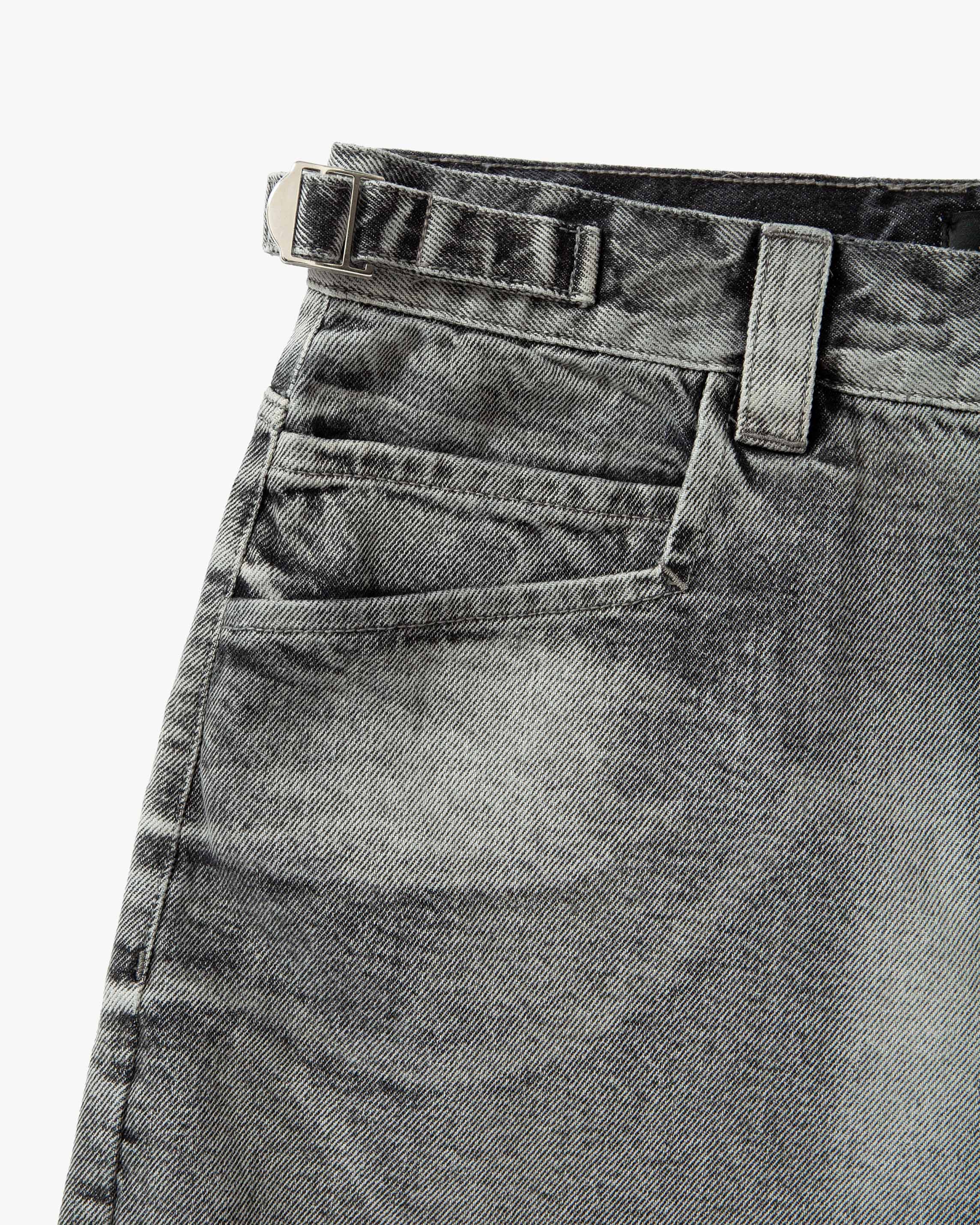 IVORY DENIM JORTS - Image 10