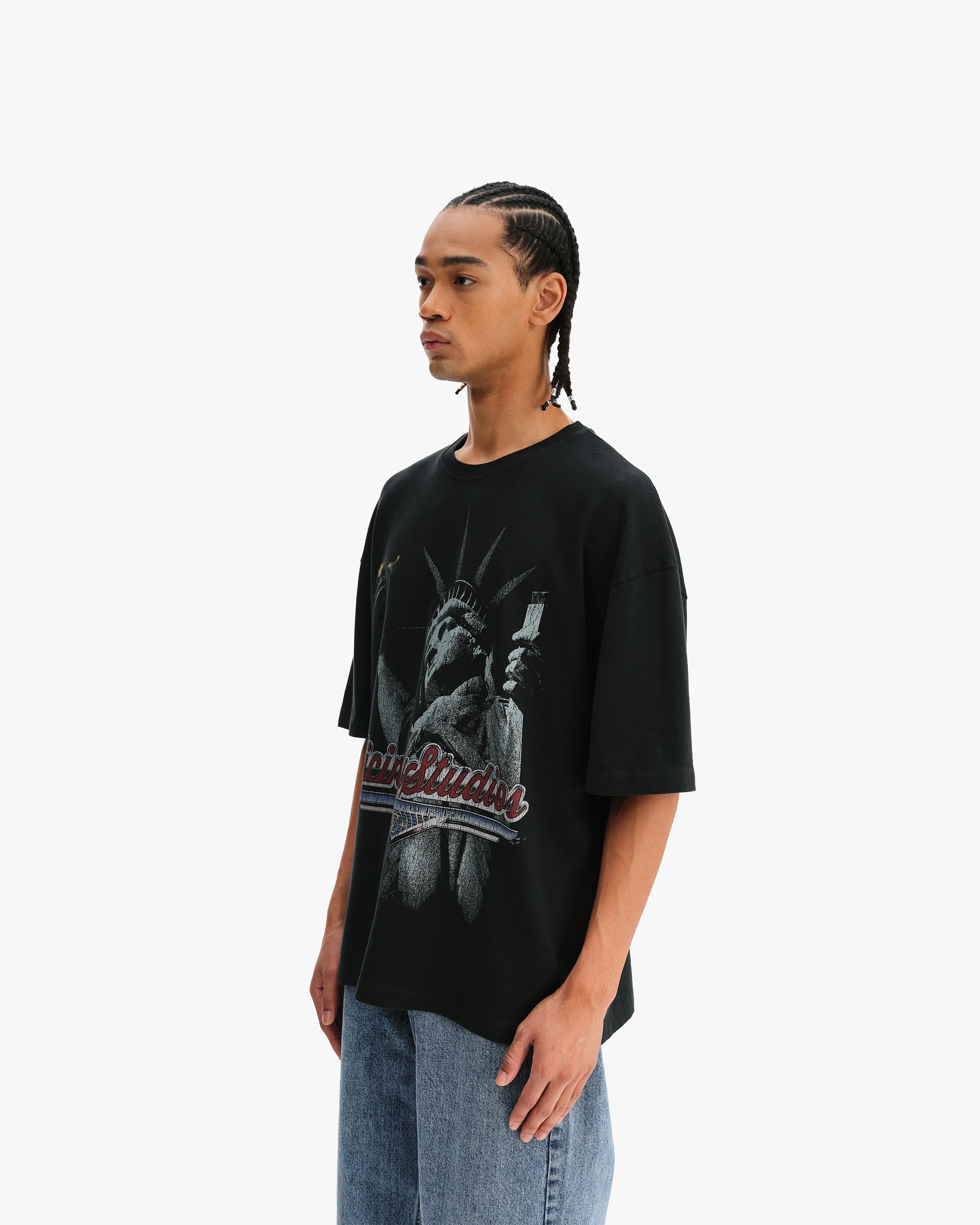 LADY LIBERTY TEE VINTAGE WASH - Image 3