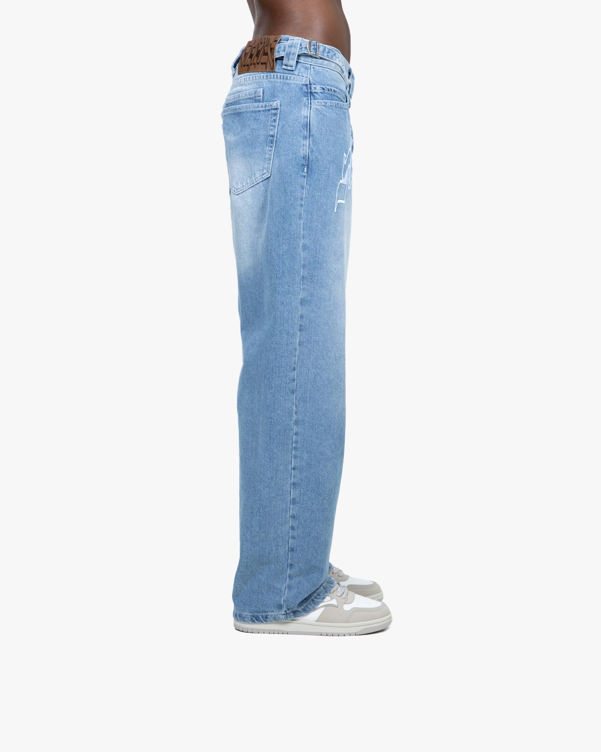 OUTLINED MIRAGE DENIM LIGHT BLUE / WHITE - Image 4