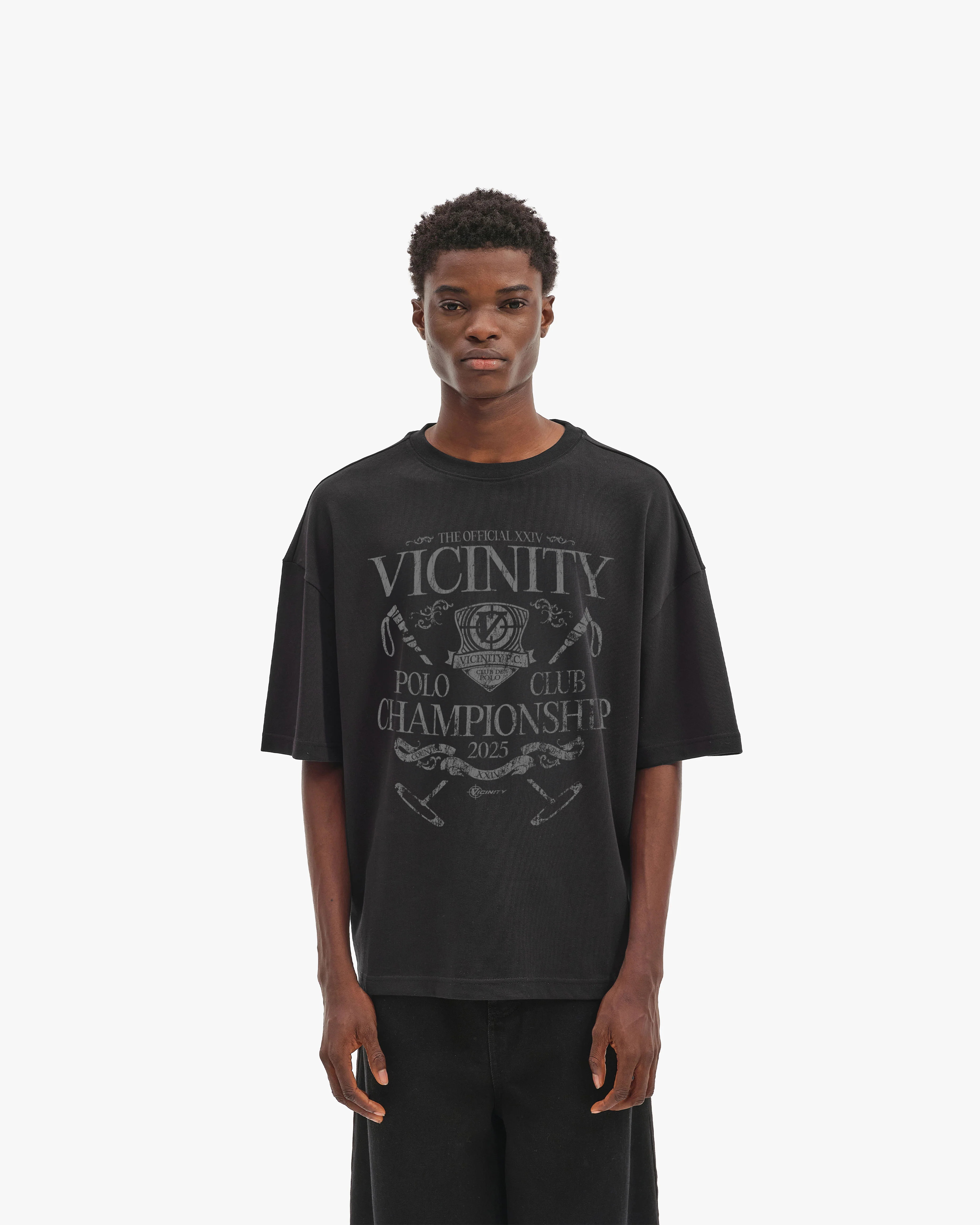POLO CLUB TEE BLACK - Image 3