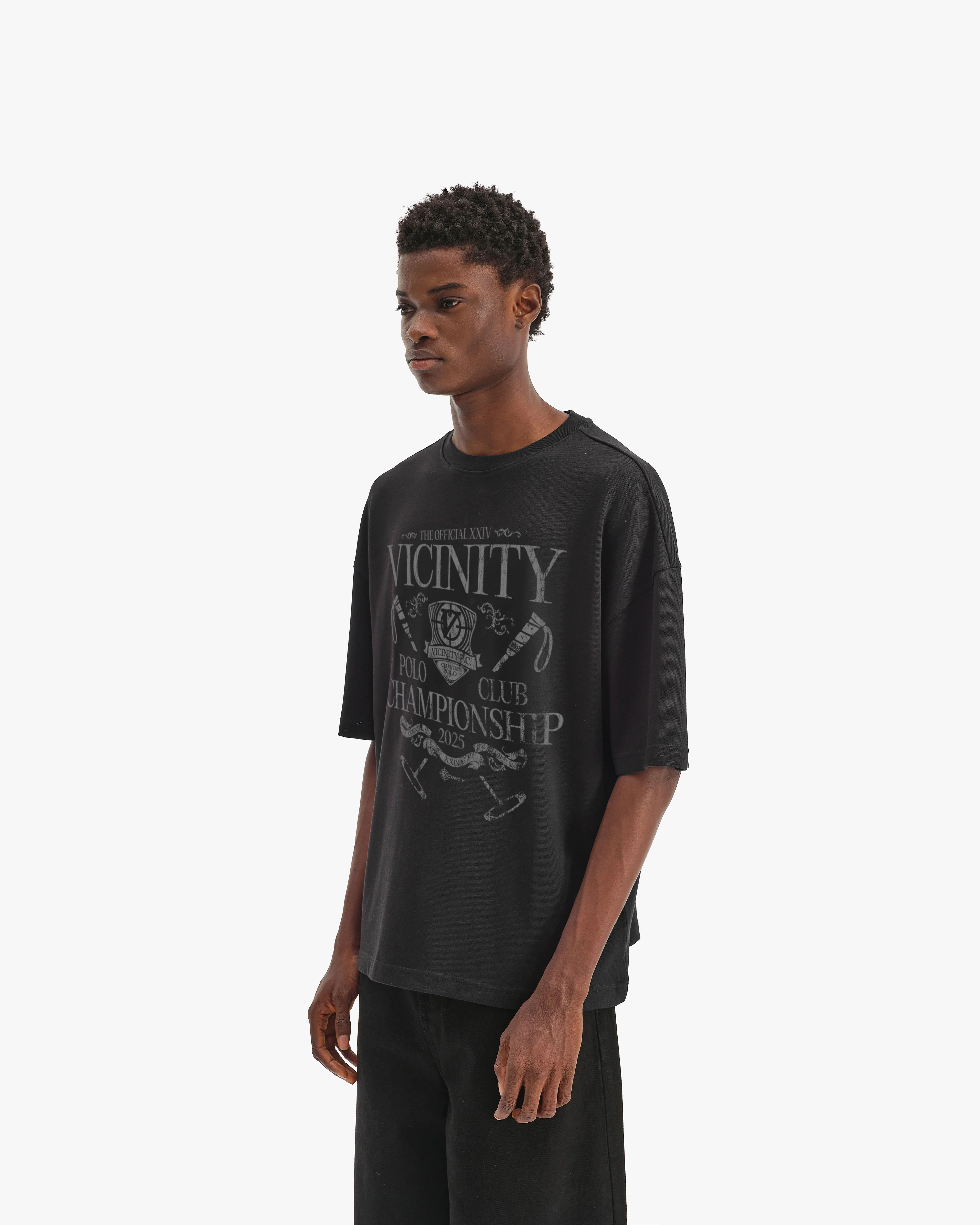 POLO CLUB TEE BLACK - Image 4