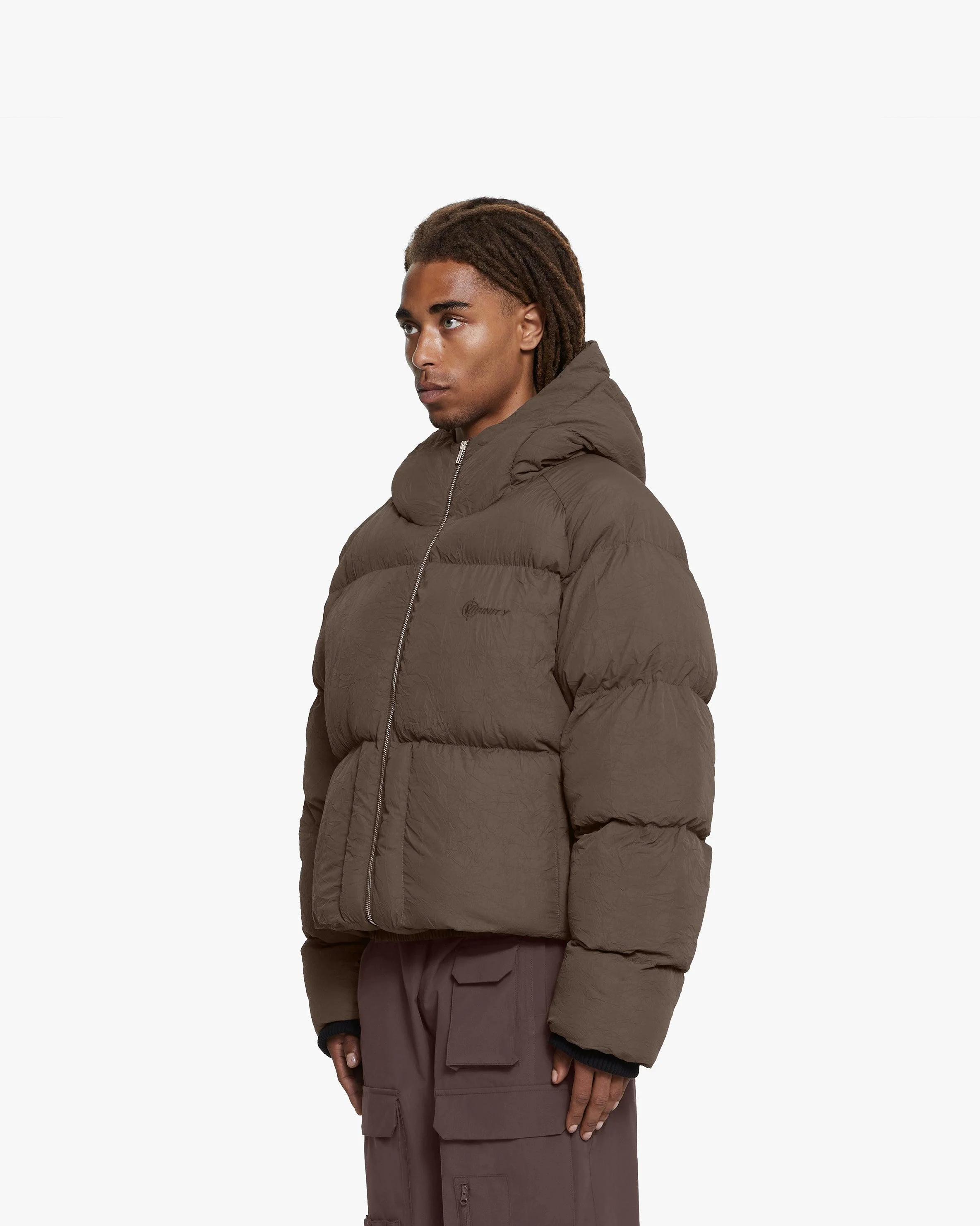 PUFFER JACKET BROWN - Image 5