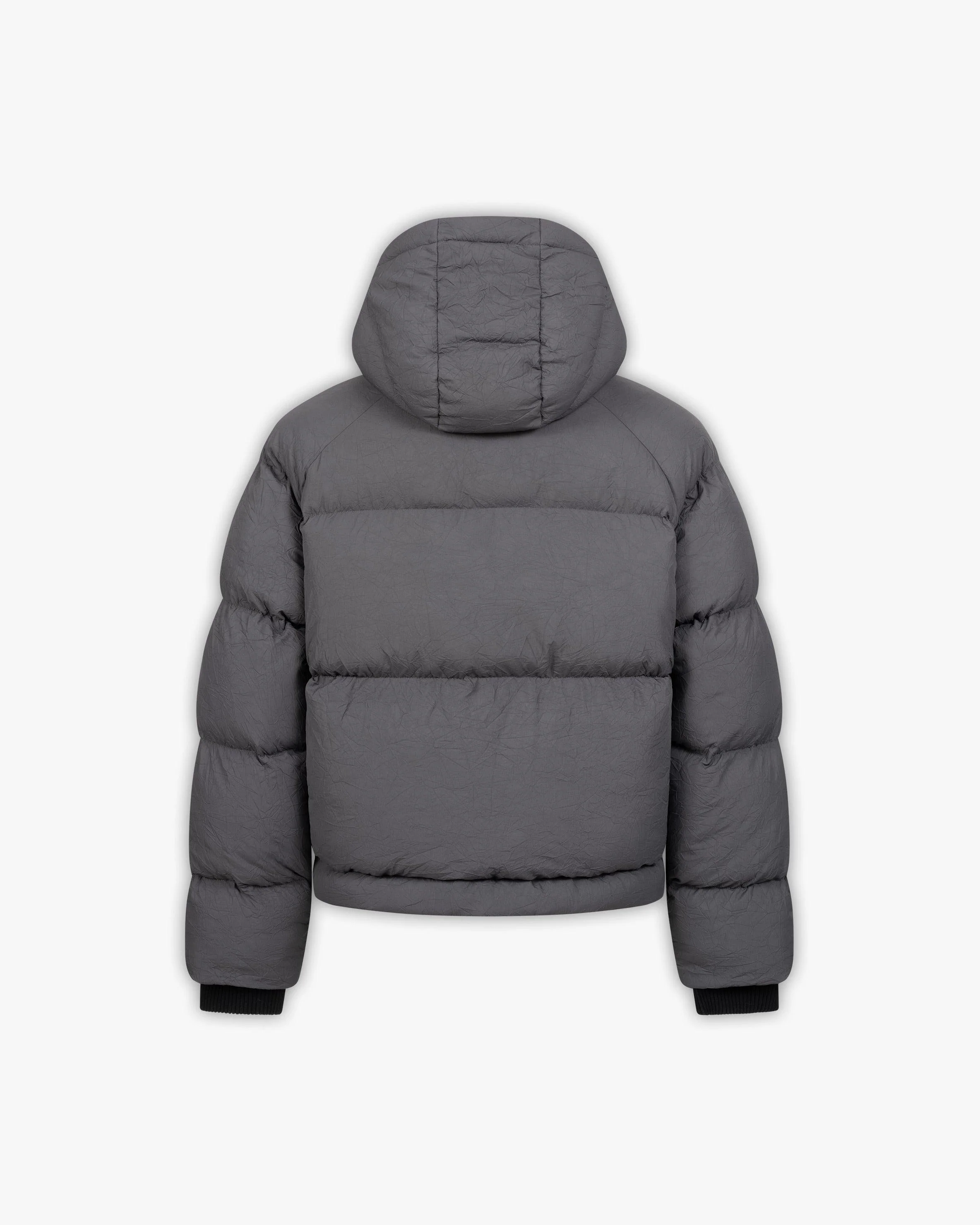 PUFFER JACKET DARK GREY - Image 9