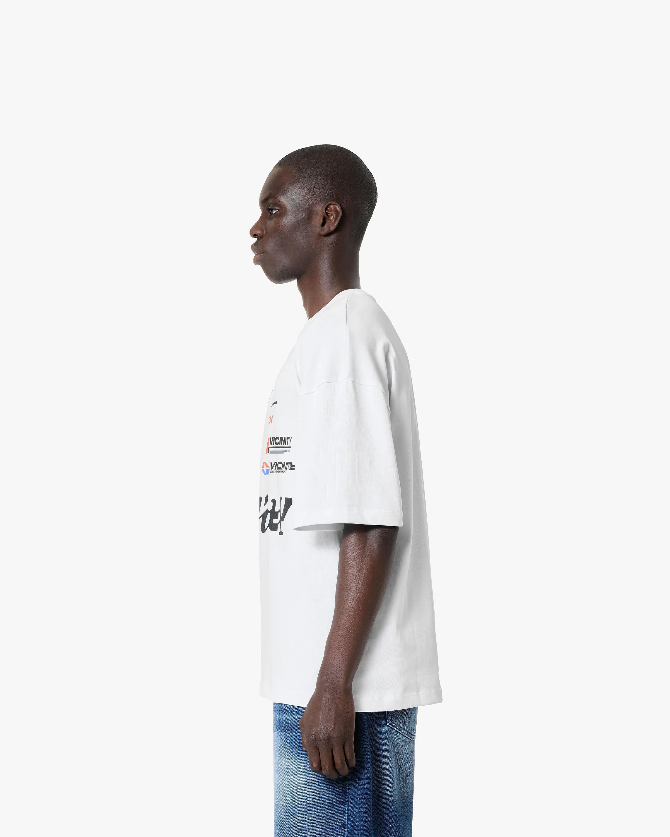 RACING LOGOS TEE WHITE - Image 6