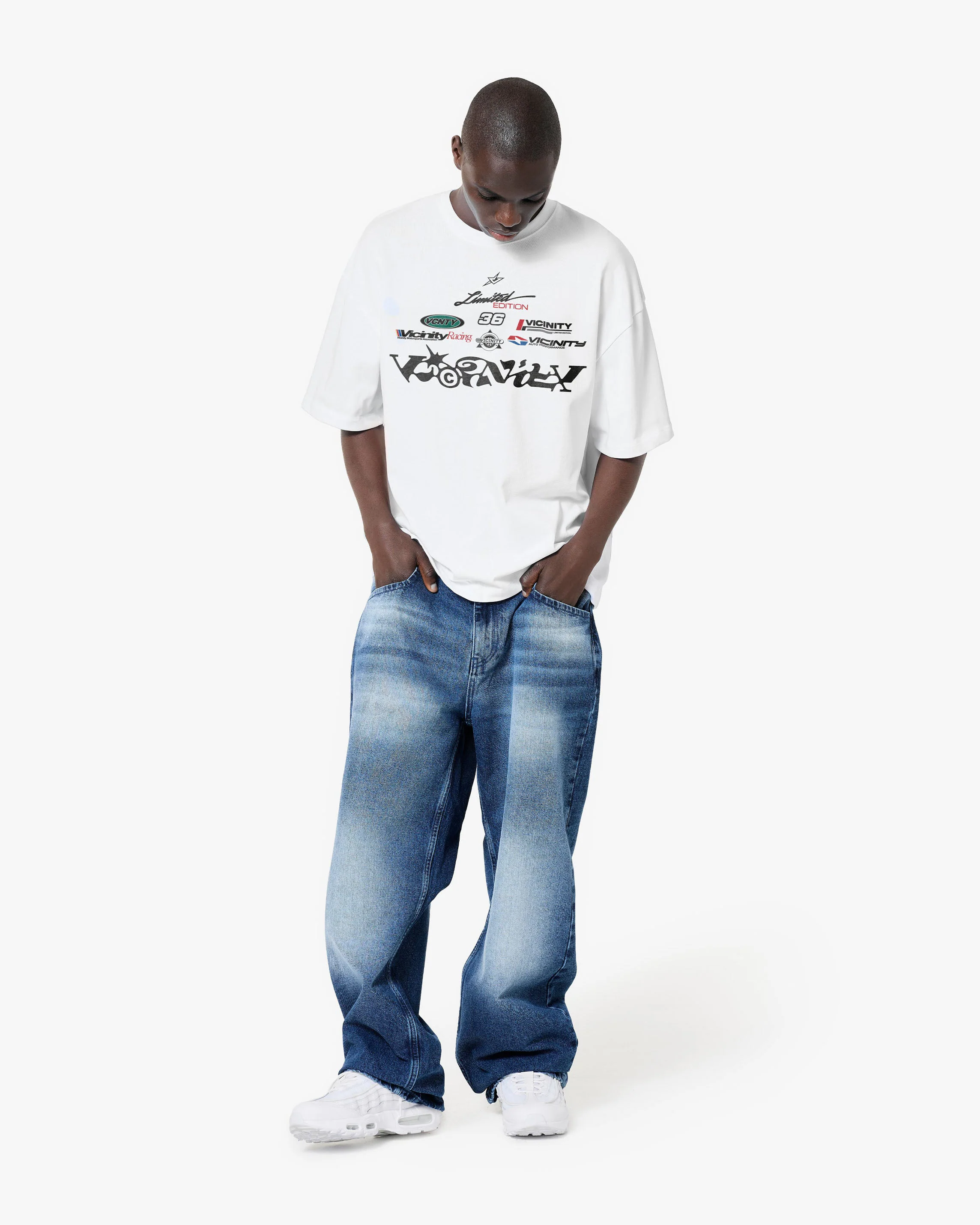 RACING LOGOS TEE WHITE - Image 8