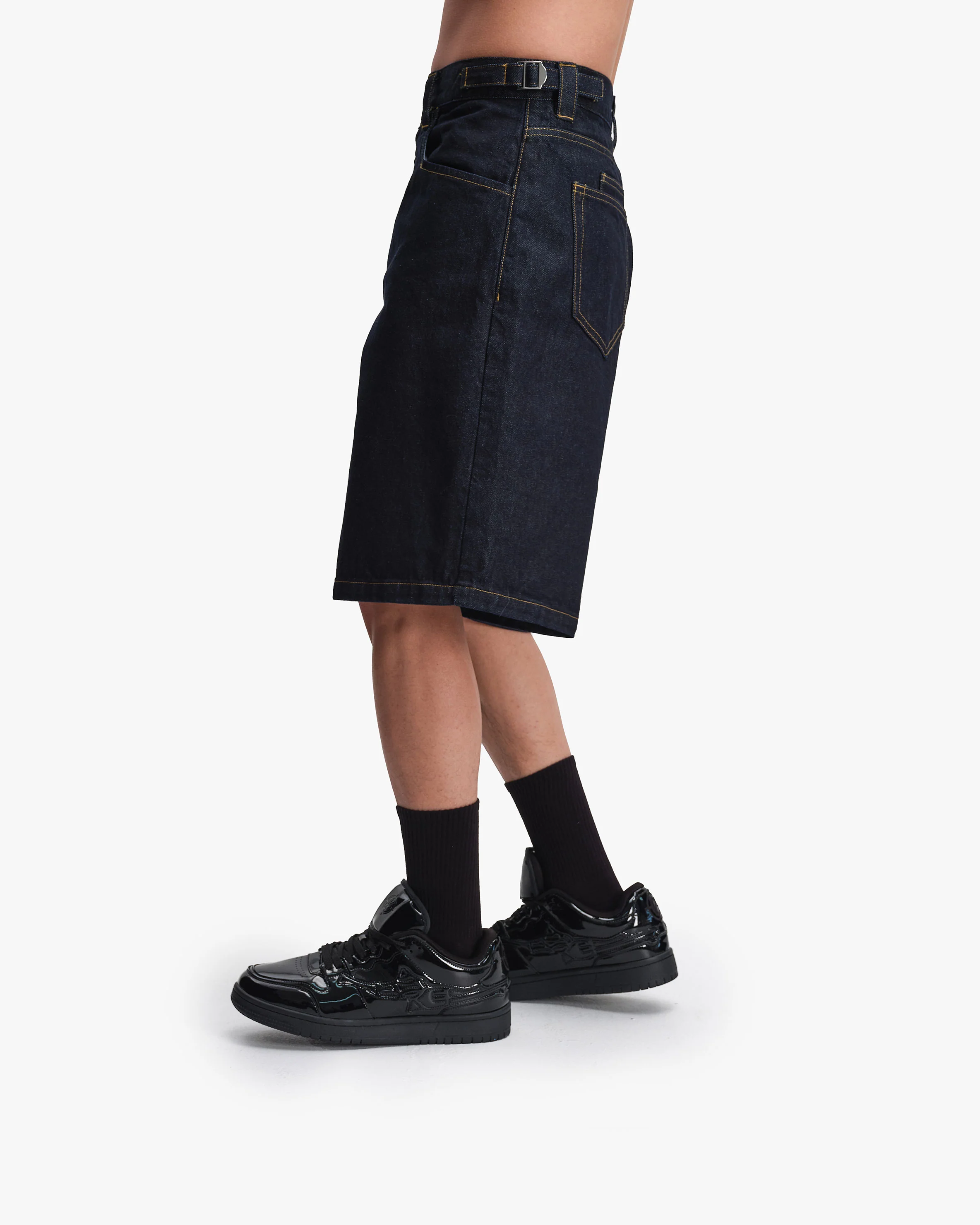 RAW DENIM JORTS - Image 7