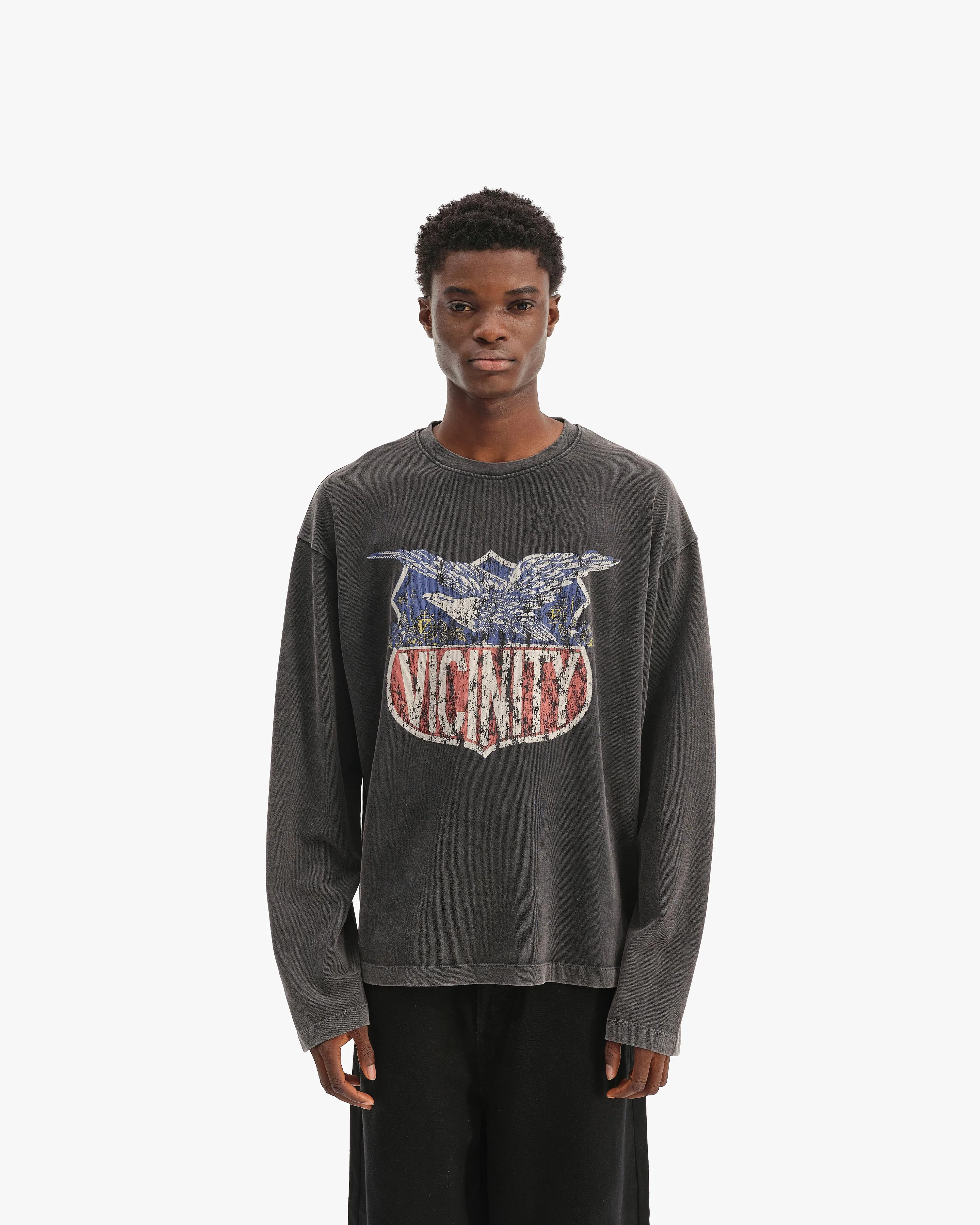 ROUTE VICINITY LONGSLEEVE VINTAGE BLACK - Image 3
