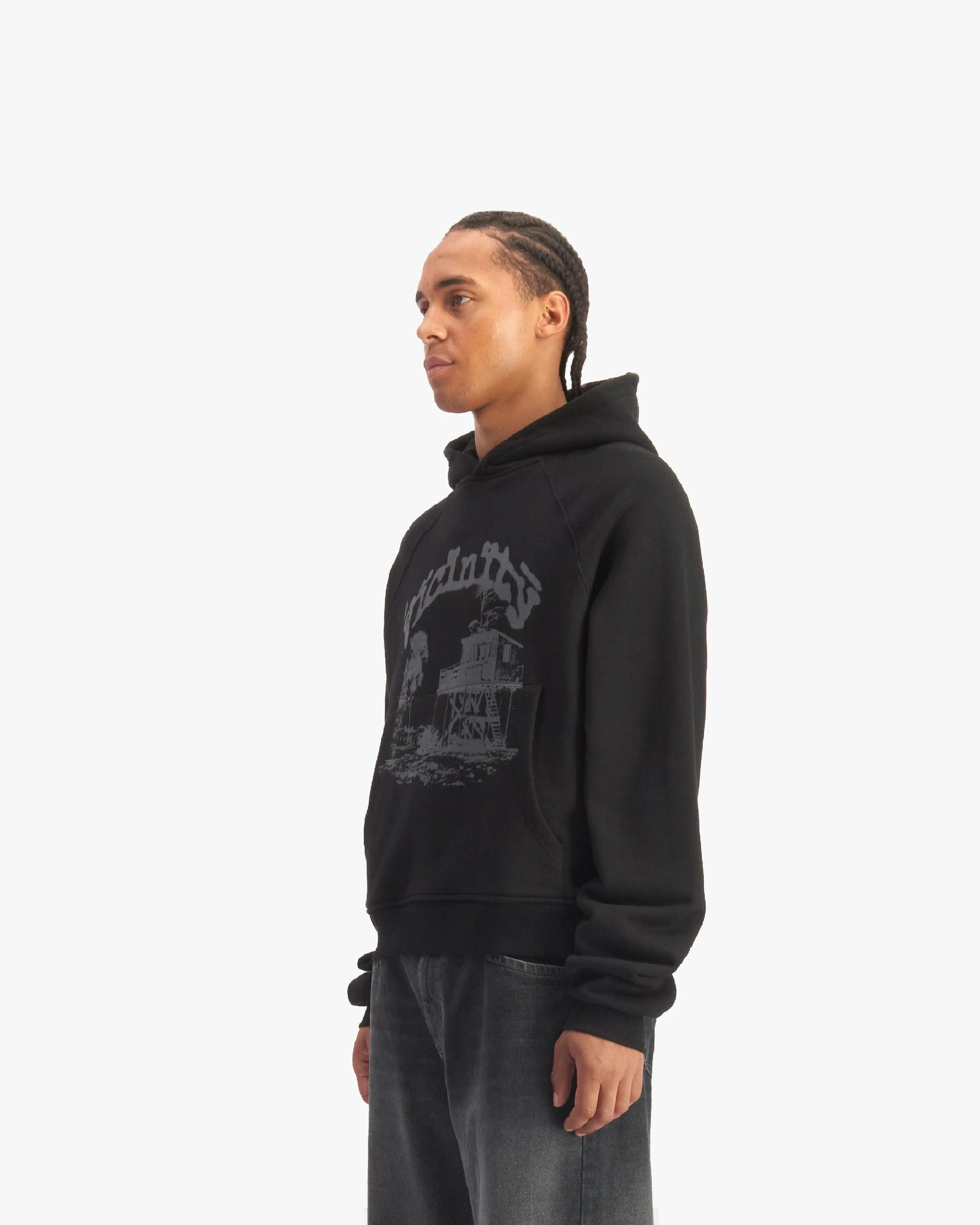 SHOOTING HOUSE HOODIE BLACK - Image 3