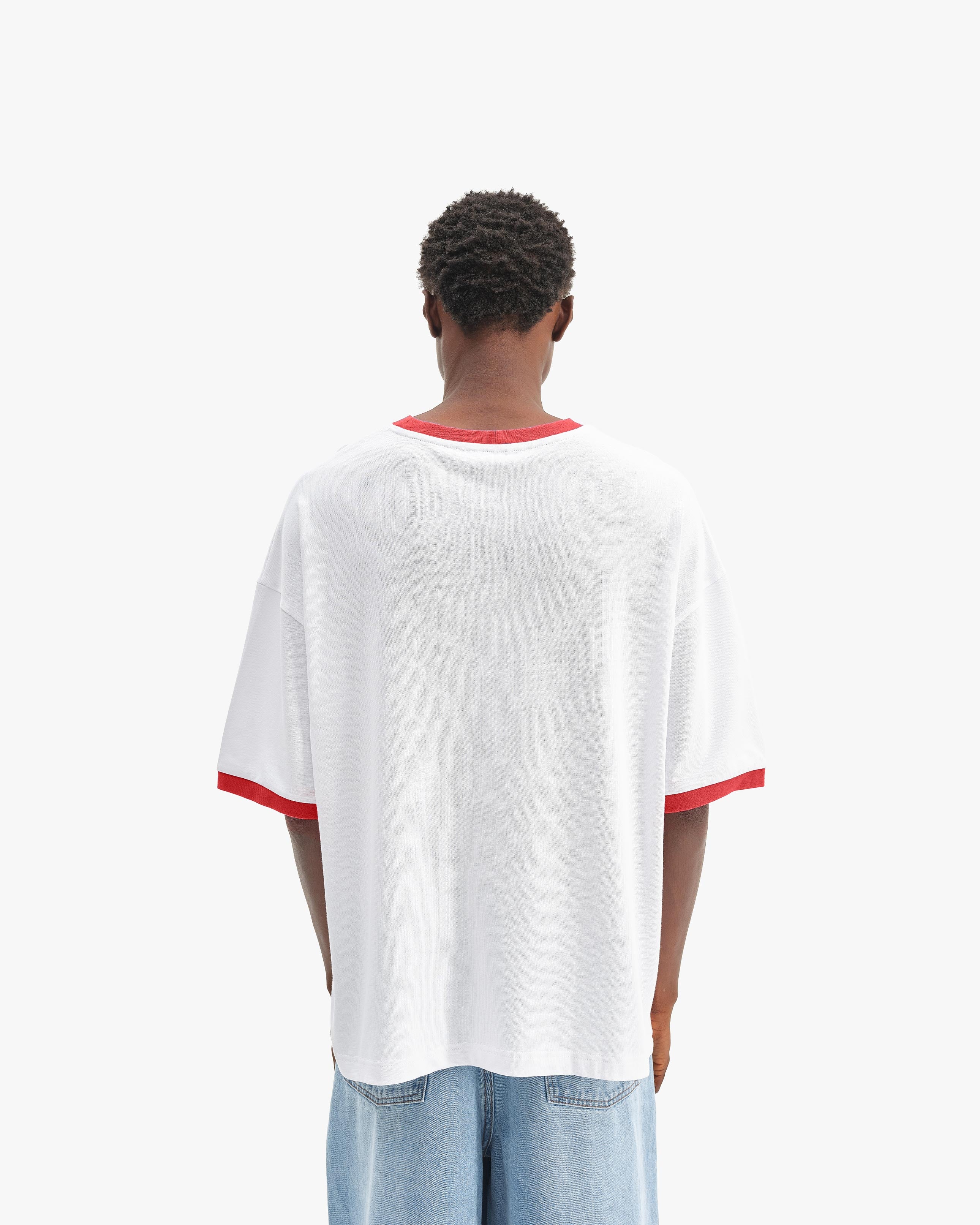 SIGNATURE TEE WHITE/RED - Image 6
