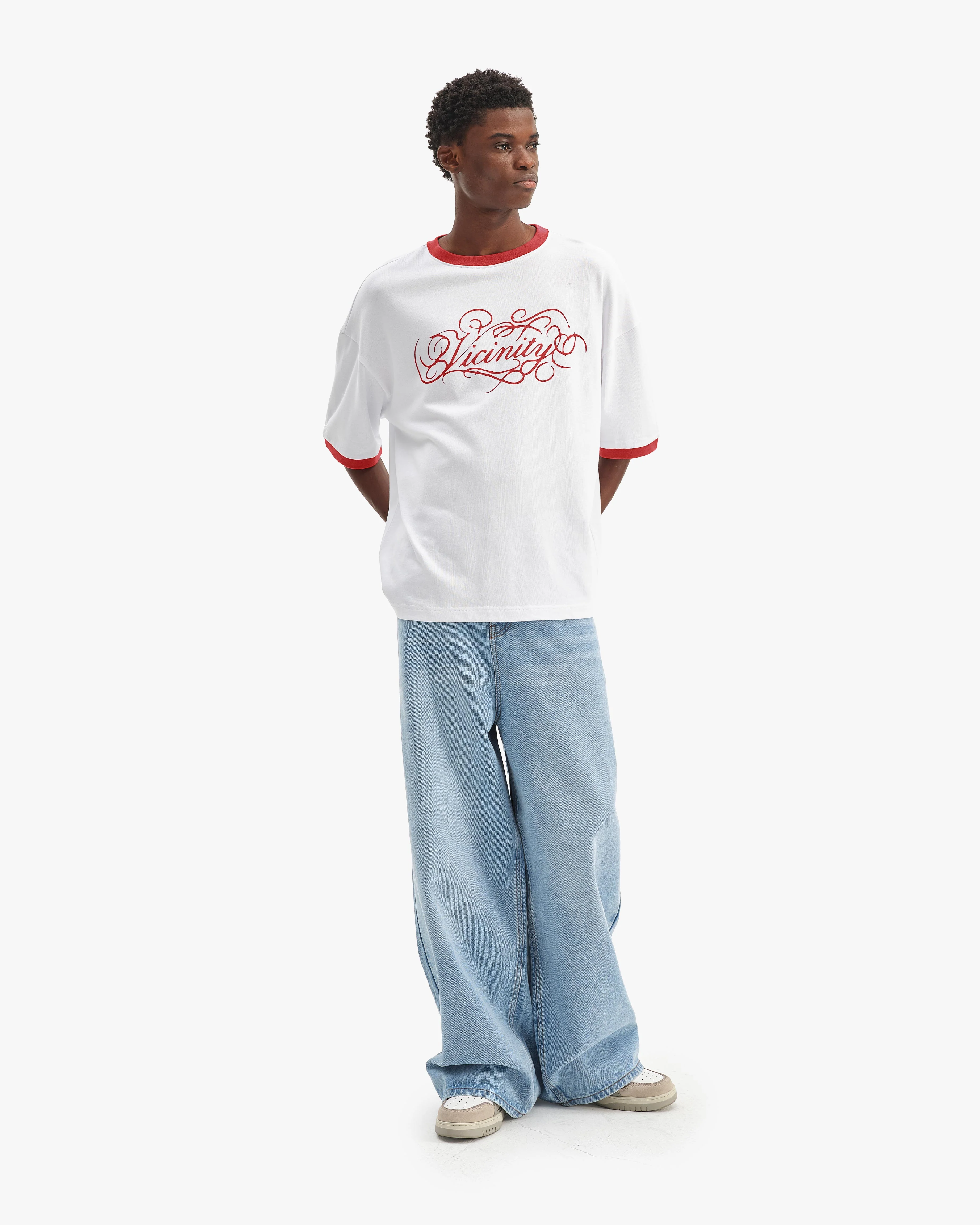 SIGNATURE TEE WHITE/RED - Image 8