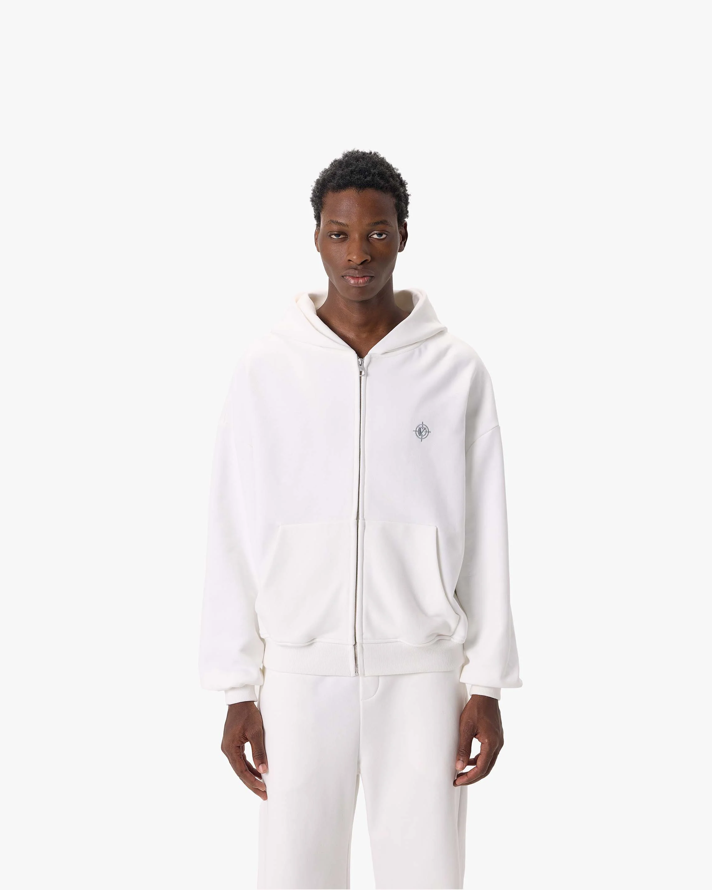 SOFTS ZIP-HOODIE WHITE - Image 3