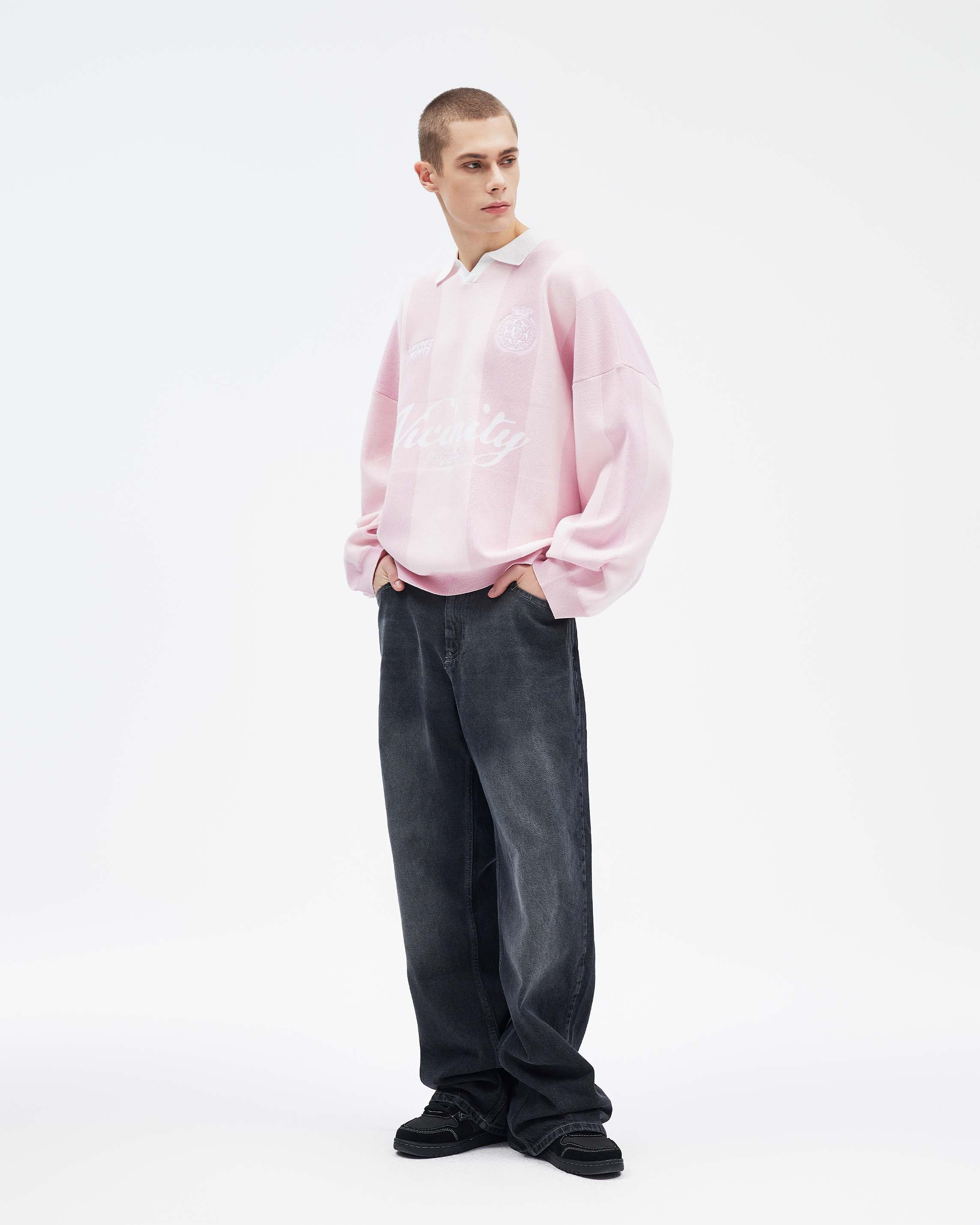 SPORTS TEAM JERSEY KNIT PINK - Image 7