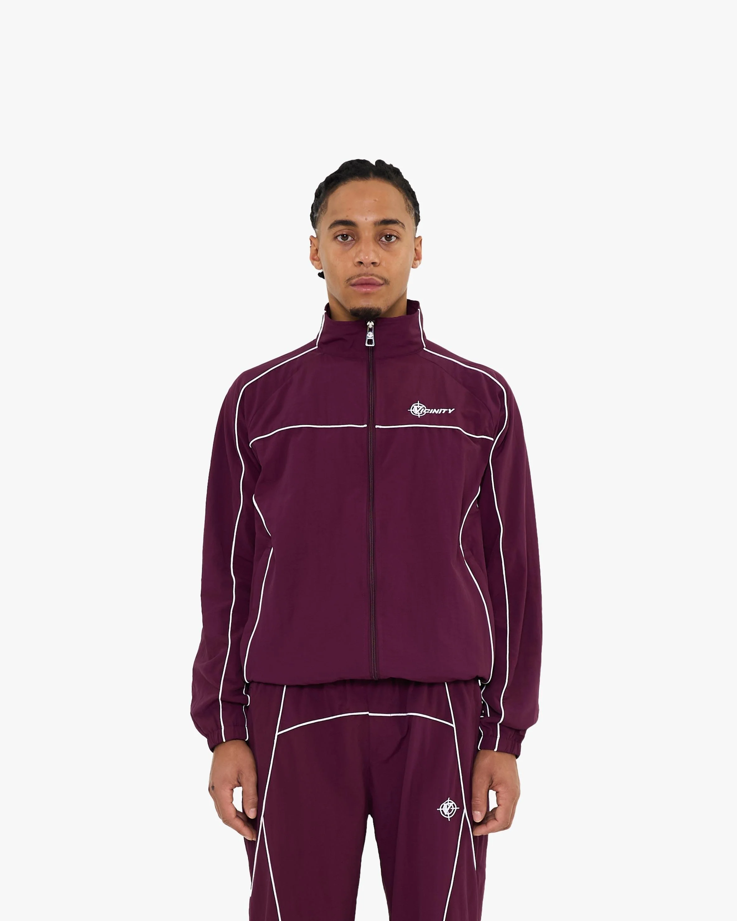 TRACK JACKET BURGUNDY - Image 2
