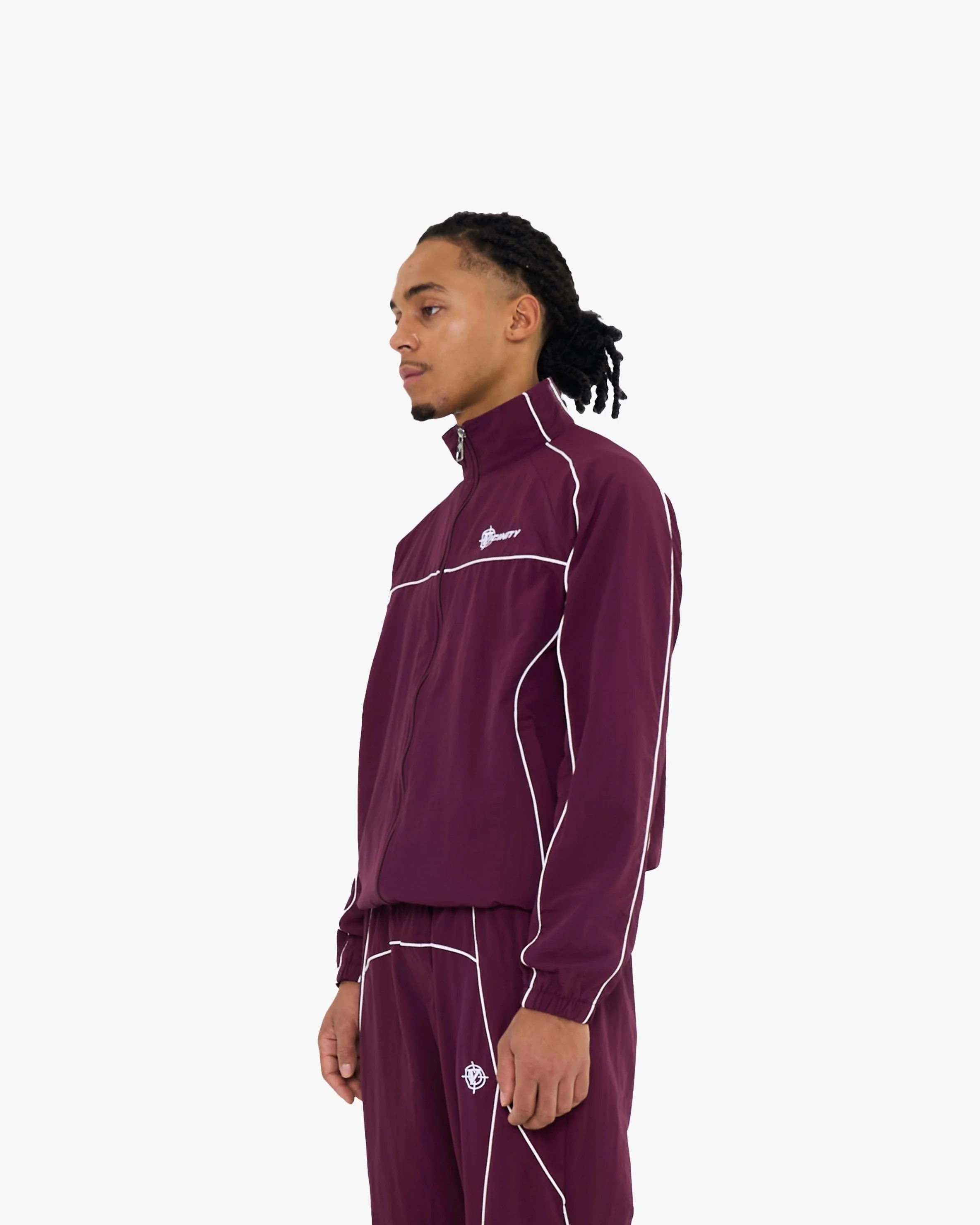 TRACK JACKET BURGUNDY - Image 3