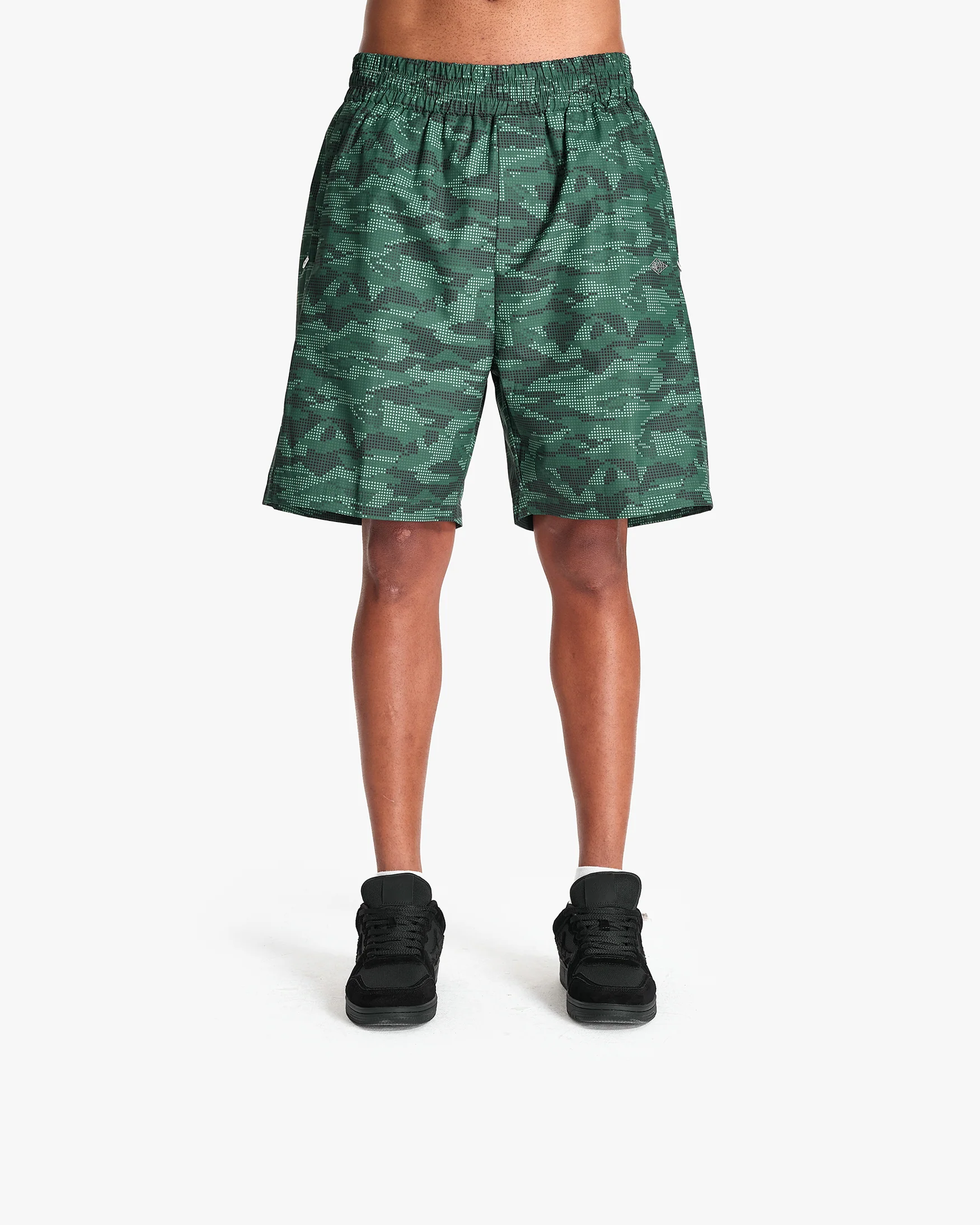 TRACK SHORTS DOTTED CAMO GREEN - Image 3