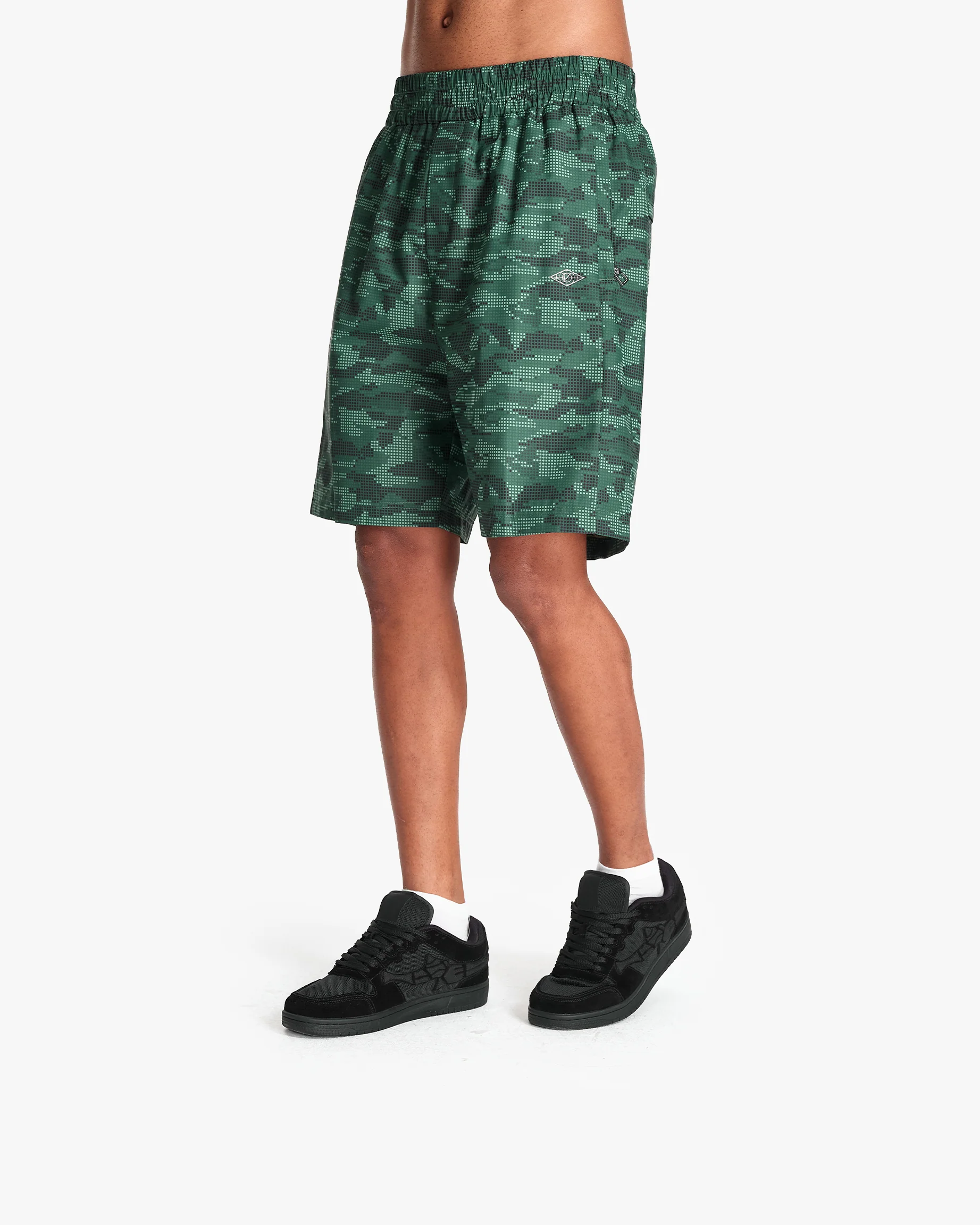 TRACK SHORTS DOTTED CAMO GREEN - Image 8