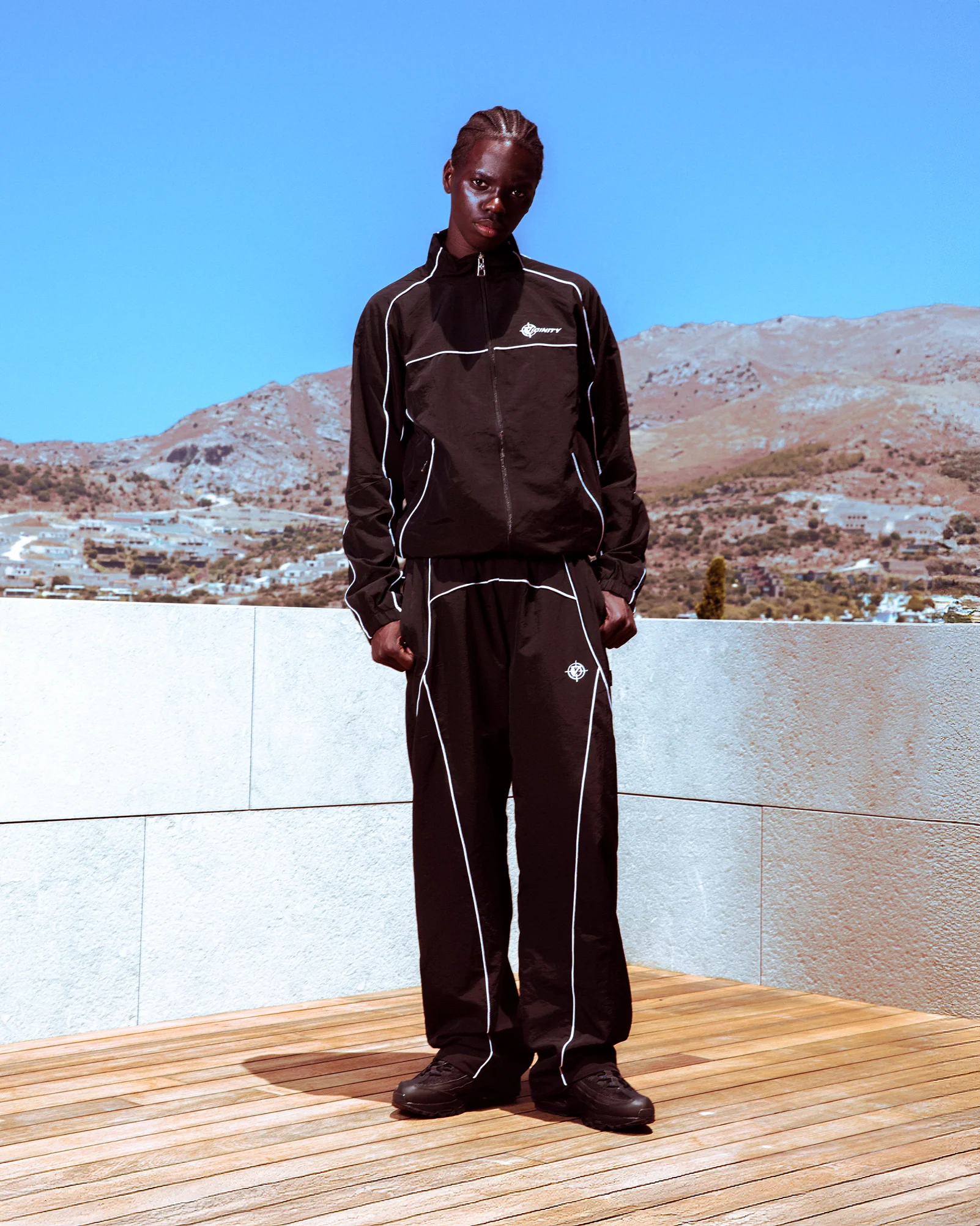 TRACK PANTS BLACK - Image 2
