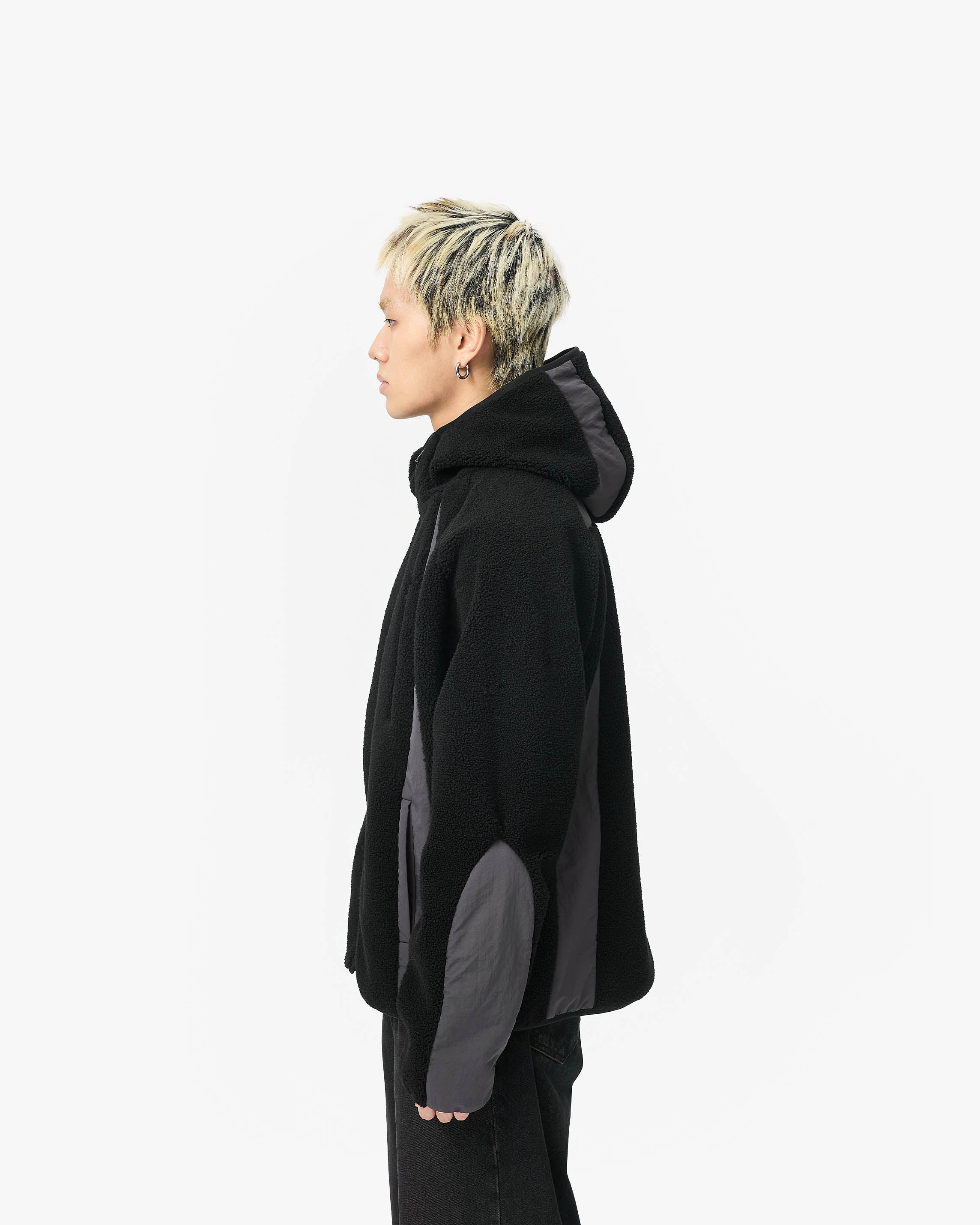 TRAIL FLEECE JACKET BLACK - Image 4