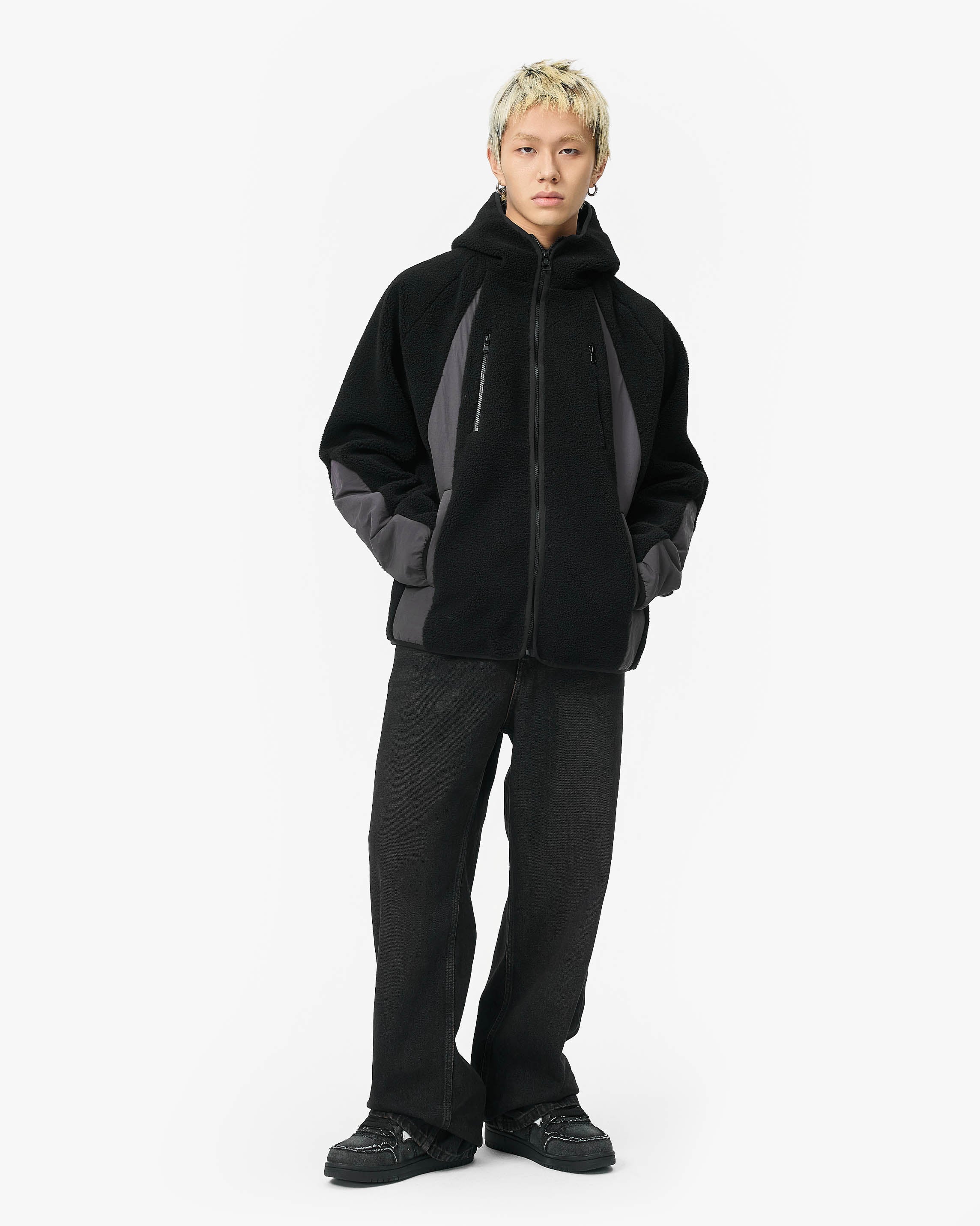 TRAIL FLEECE JACKET BLACK - Image 7