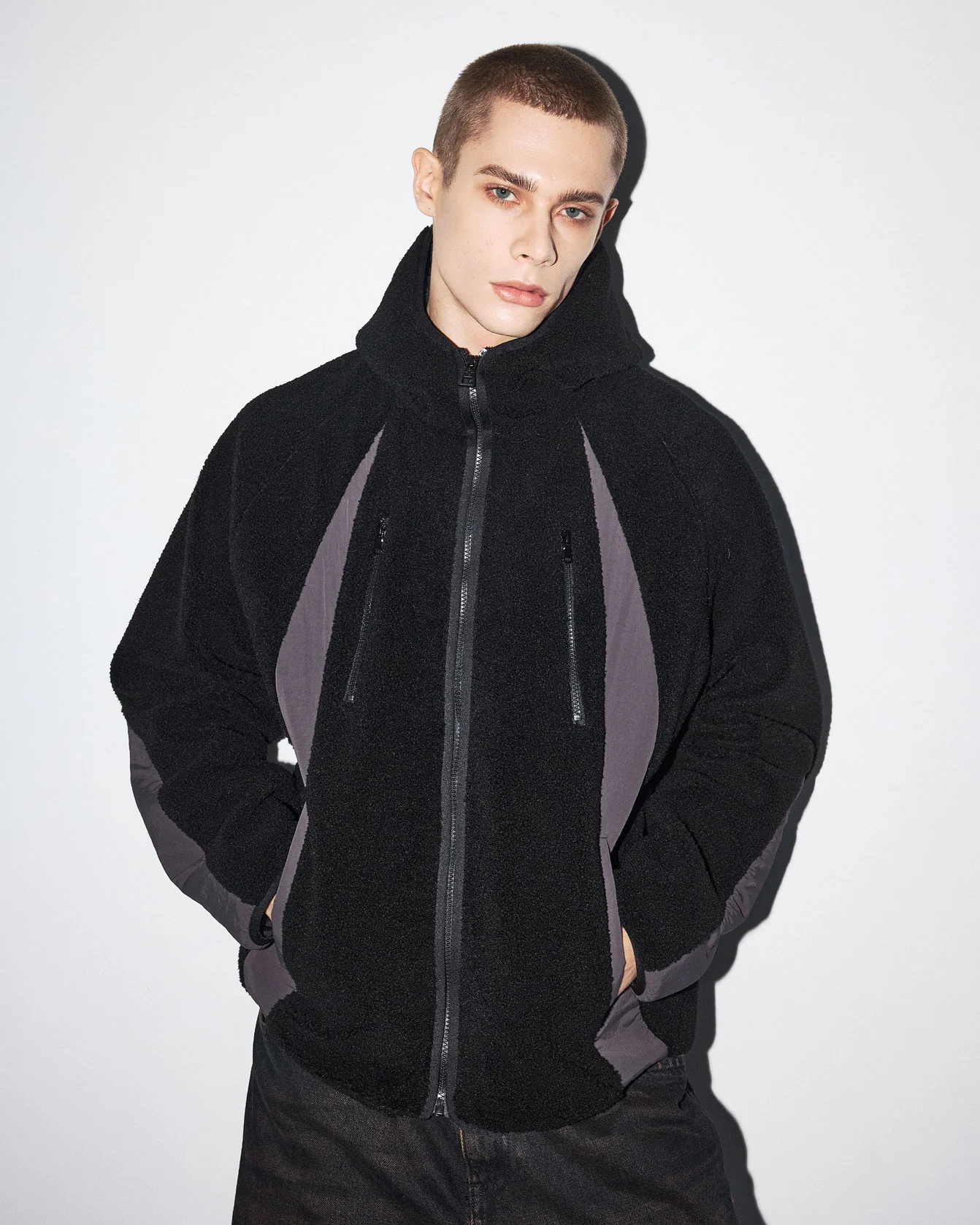 TRAIL FLEECE JACKET BLACK - Image 8