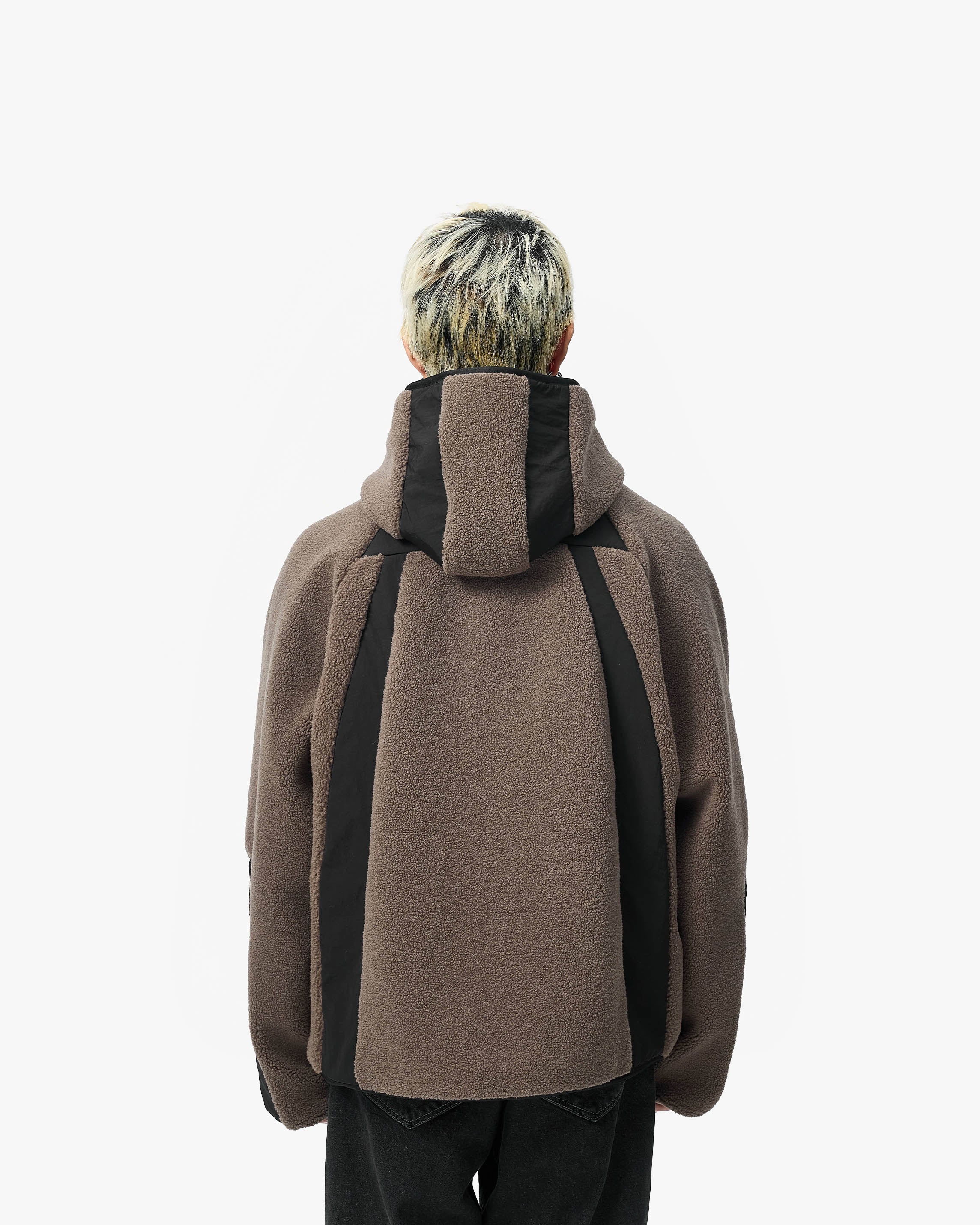 TRAIL FLEECE JACKET BROWN - Image 5