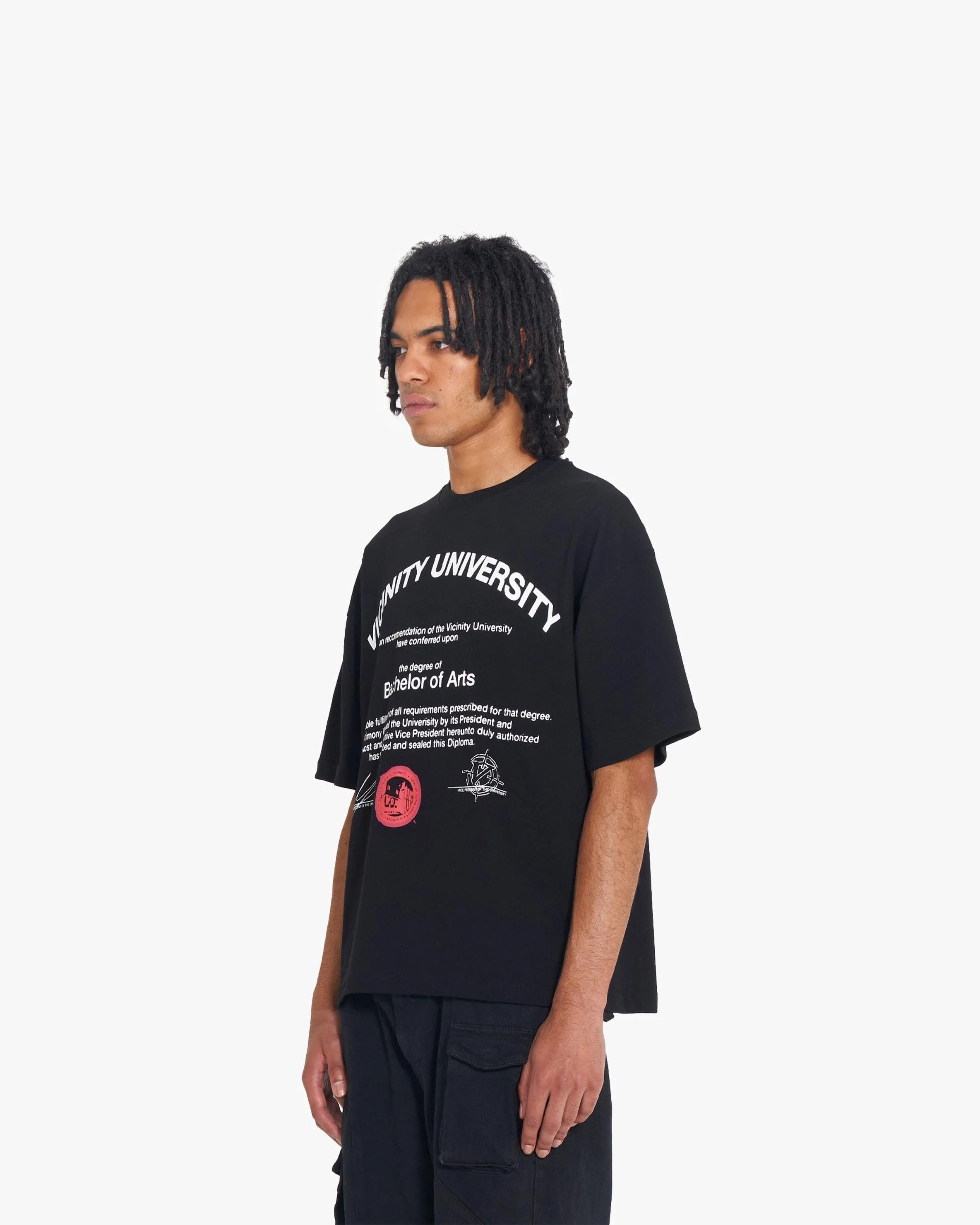 UNIVERSITY TEE BLACK - Image 3