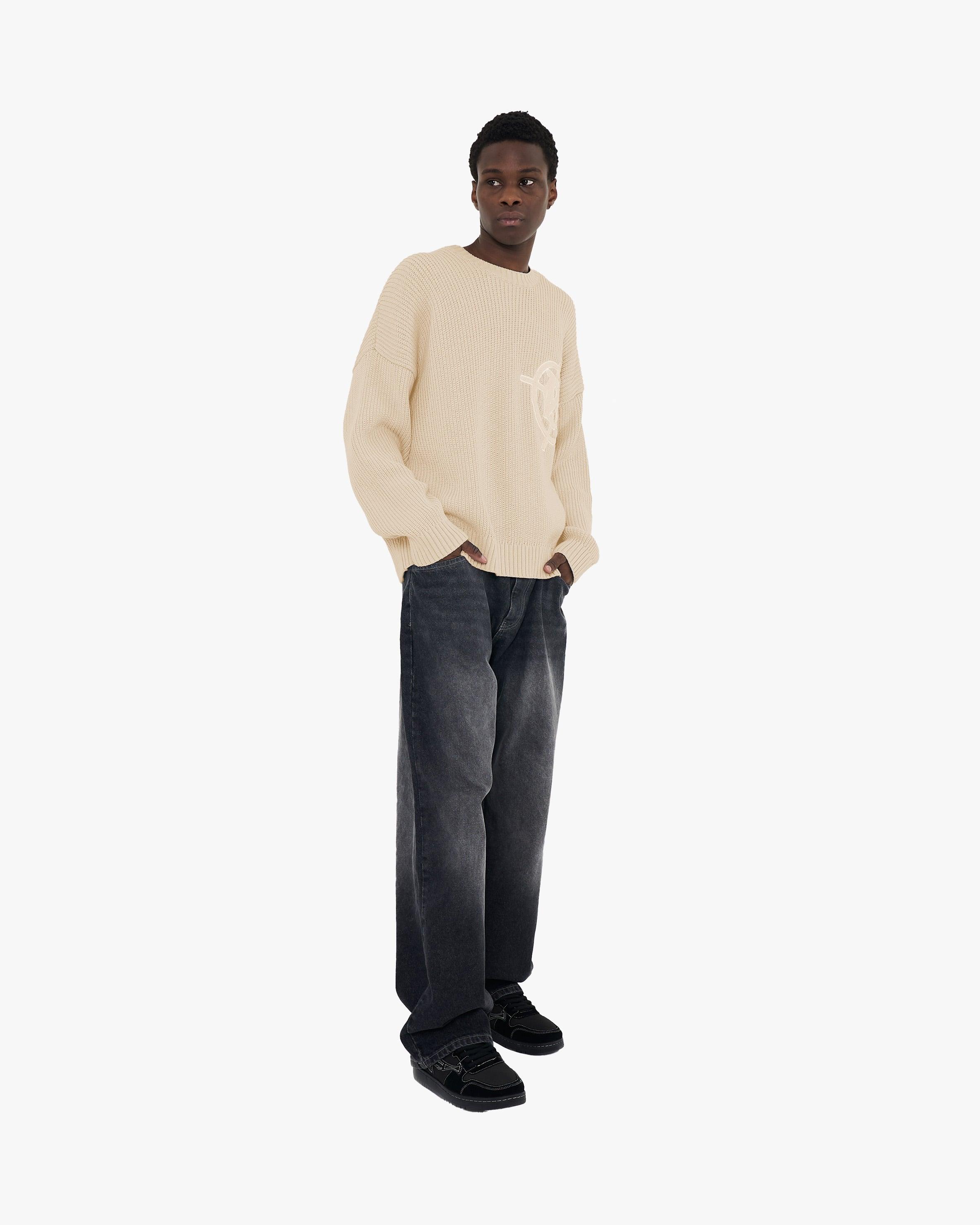 V-LOGO KNITWEAR BEIGE - Image 7