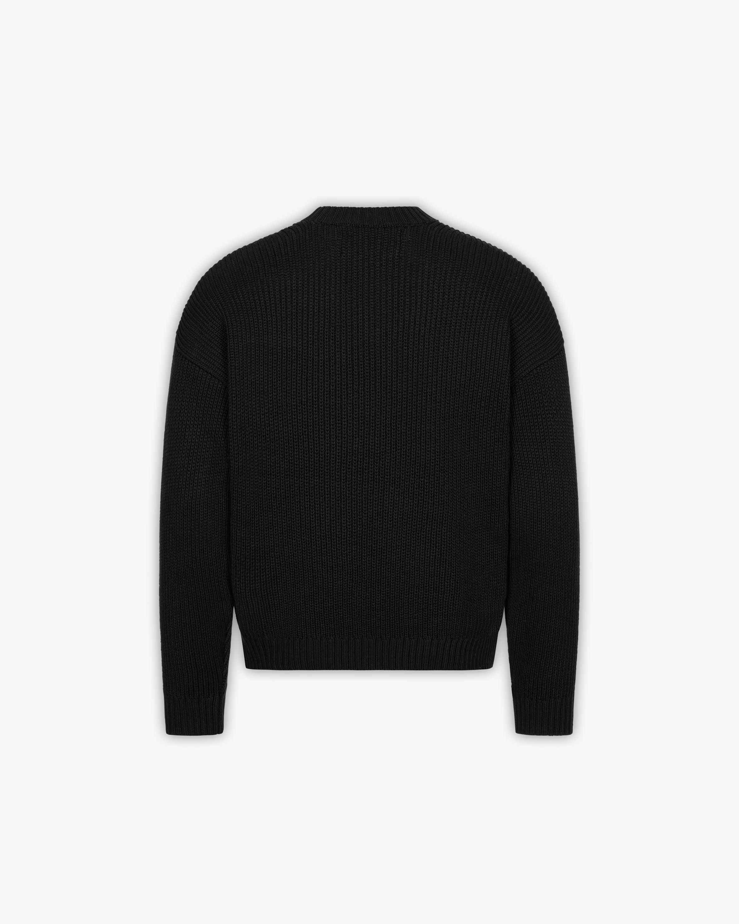 V-LOGO KNITWEAR BLACK - Image 3