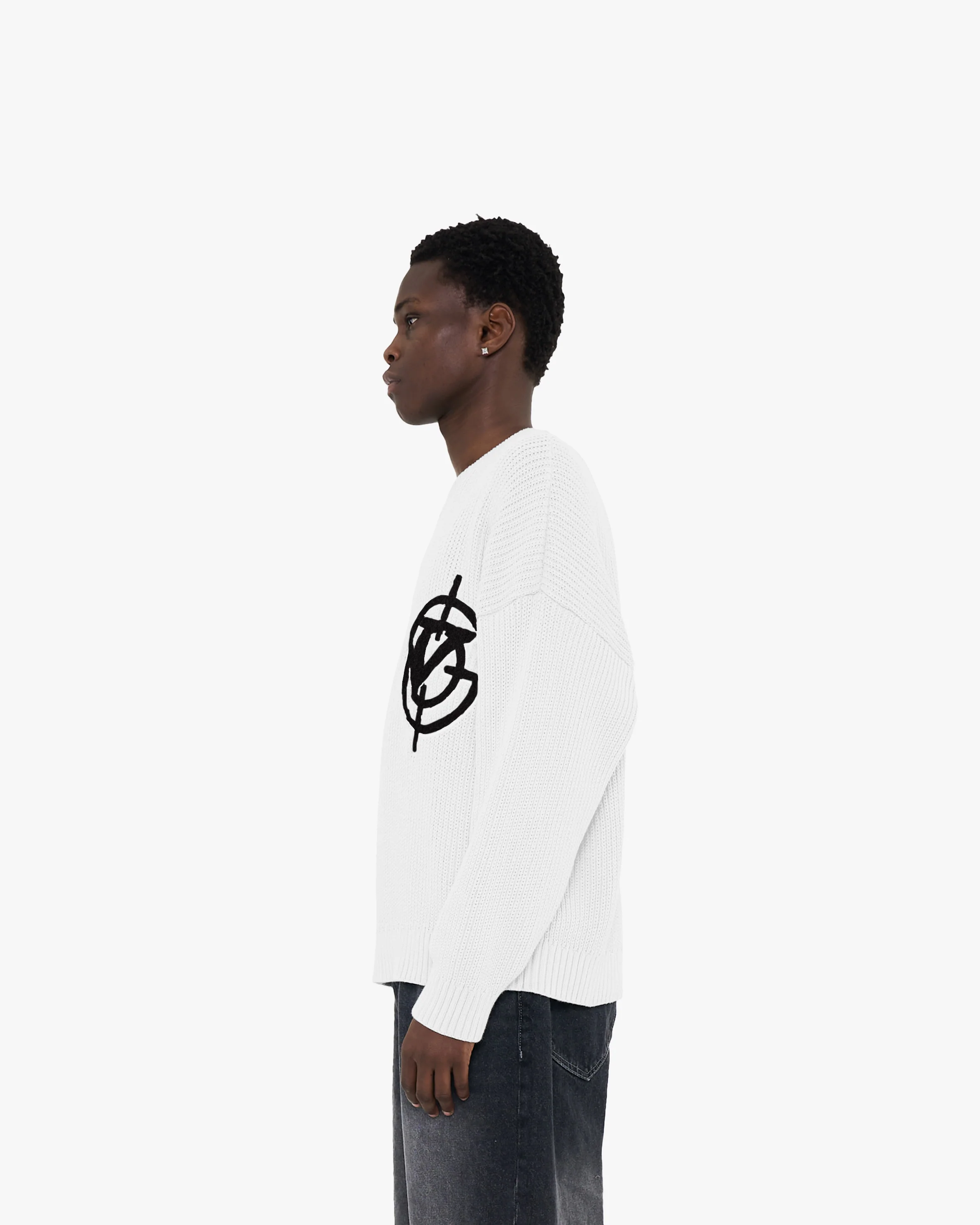 V-LOGO KNITWEAR WHITE - Image 5