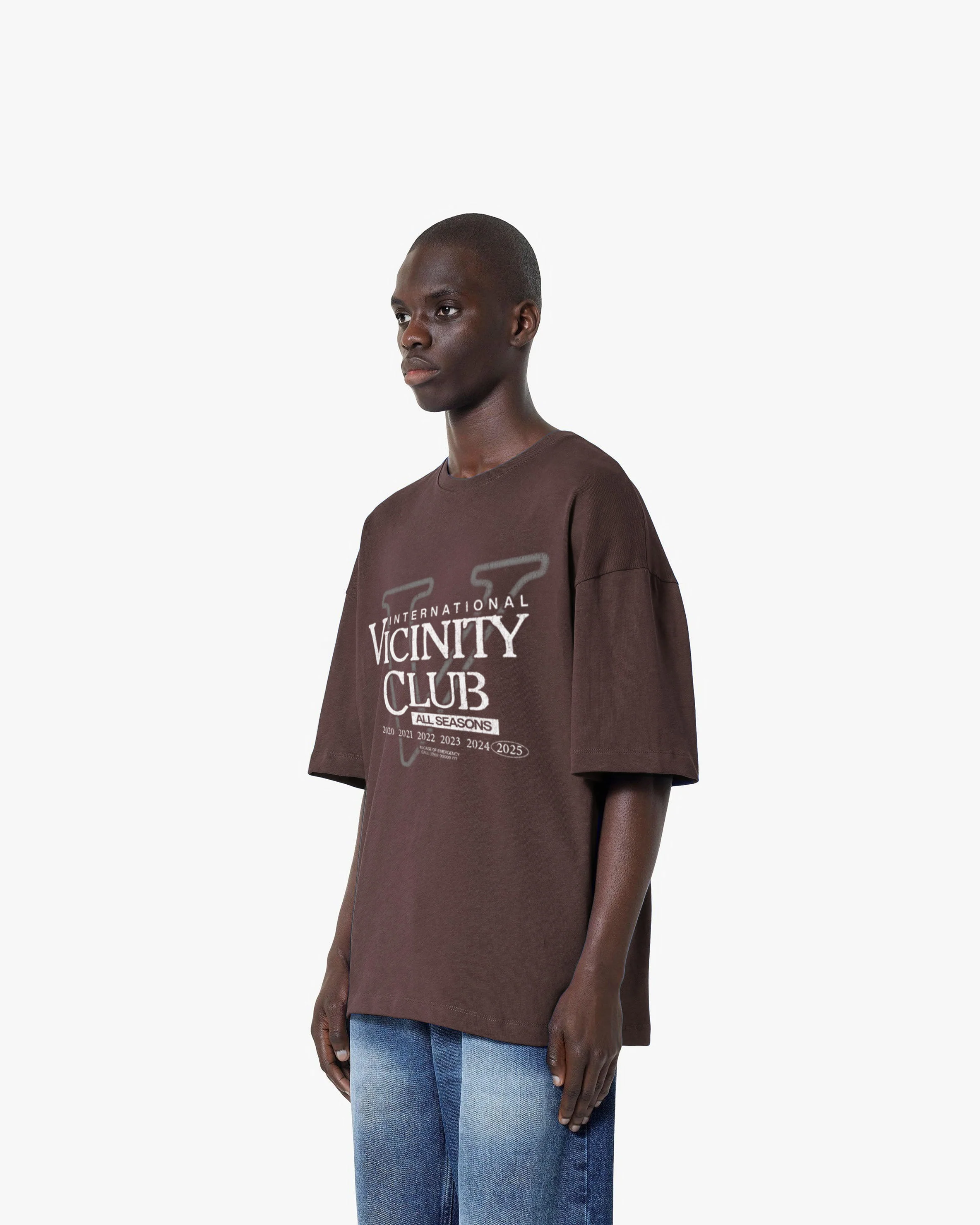 VICINITY CLUB TEE BROWN - Image 3
