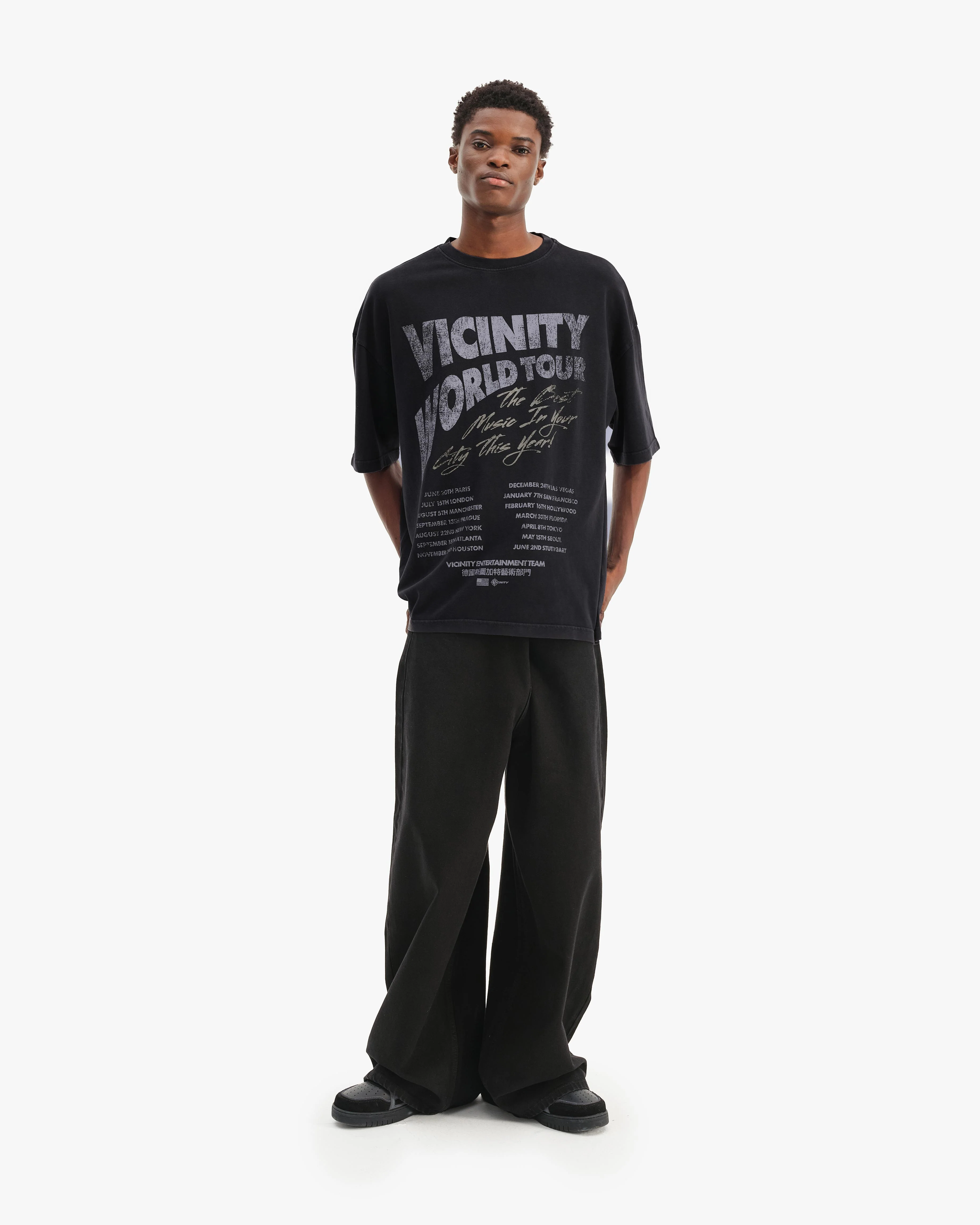 WORLD TOUR TEE VINTAGE BLACK - Image 8